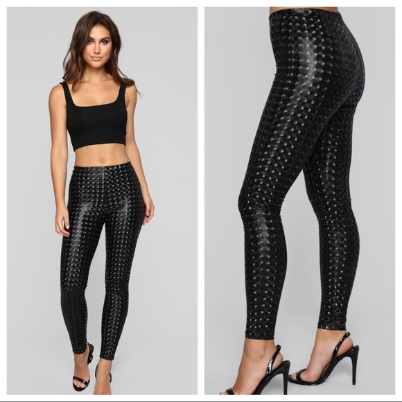Fashion Nova Pants - FashionNova// holographic leggings size xs